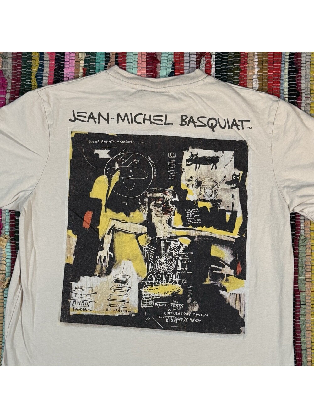Jean-Michel Basquiat Shoe Palace Neon Repair Graphic T-Shirt White Medium